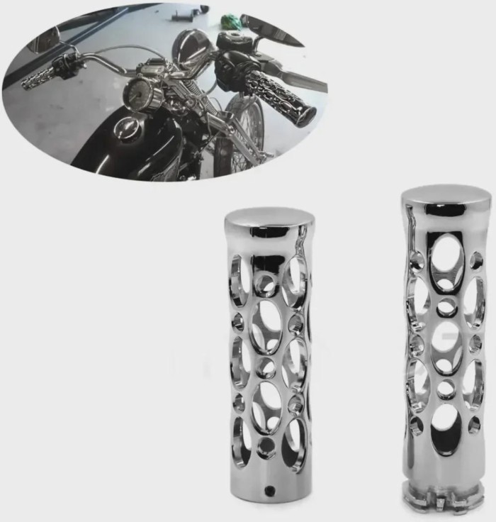 22mm Hand Grips for Suzuki Gsxr Kawasaki Ninja 250 500 ZX6 ZX7 ZX9 ZX10 Black Gold Motorbike Parts