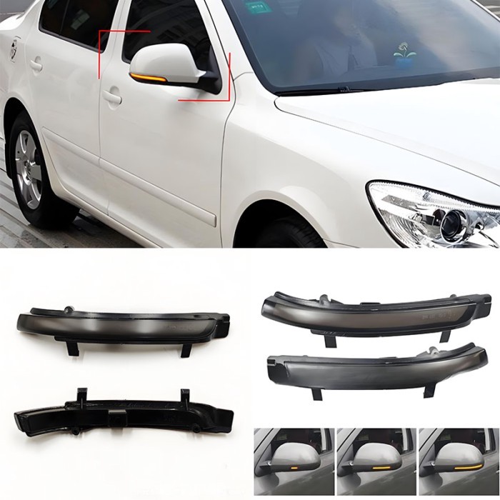 Rearview mirror lights are applicable to Skoda Octavia 1Z3/1Z5/Superb 3T4/3T5 with wash lamp functi