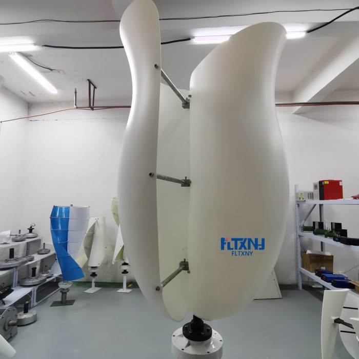 FLTXNY ROSE Flower Shape 6000W Wind Turbine Generator 12V 24V 48V 3 Phase AC Vertical Windmill For