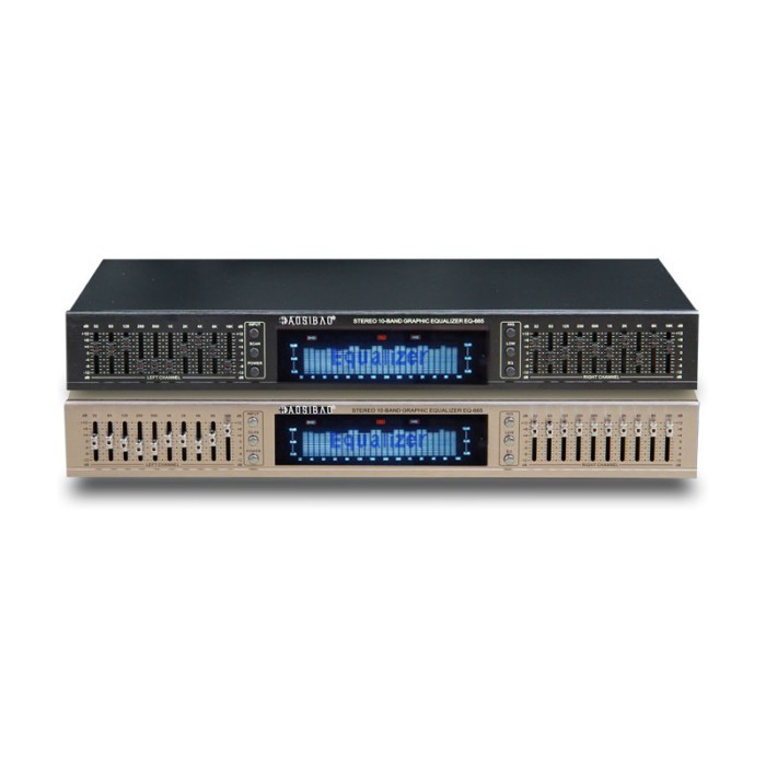 220V EQ665 Equalizer Hifi Home EQ Equalizer Dual 10 BAND Stereo Treble Alto Bass Regulation With Bu
