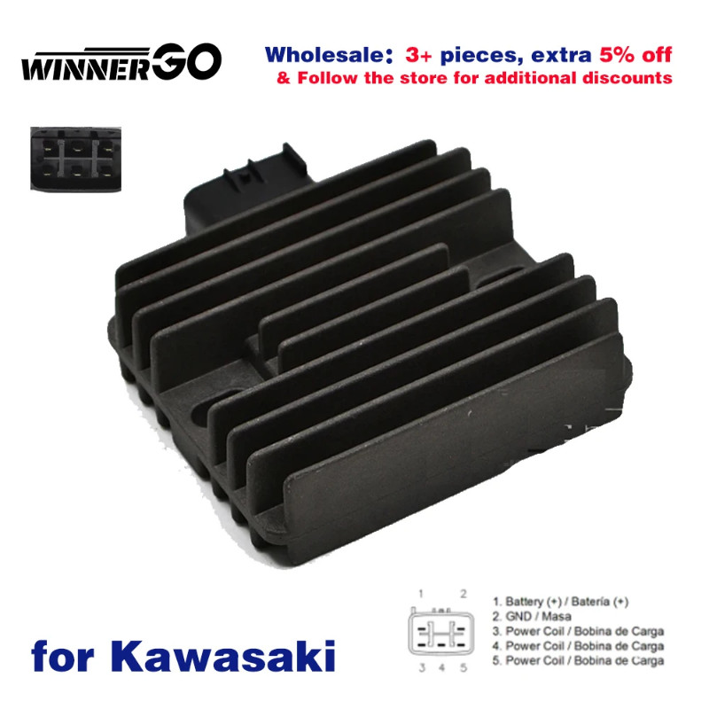 SH678A-12 Motorcycle Regulator Rectifier for Kawasaki ER6F ER6N Ninja 650R Z750S Versys Z1000 Vulca