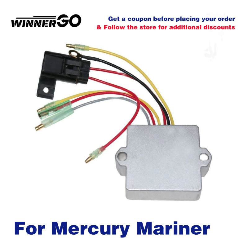 WINERGO Voltage Regulator Rectifie FOR MERCURY MARINER 2T 40HP 75HP 125HP 200HP 2.5L V6 OUTBOARD AL
