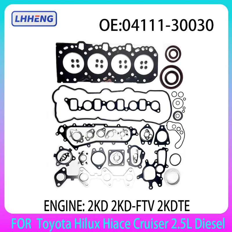Engine Overhaul Cylinder Gasket Repair Kit 11213-30040 FOR Toyota Hiace DYNA 2KD 2KD-FTV  2.5 L 2.5