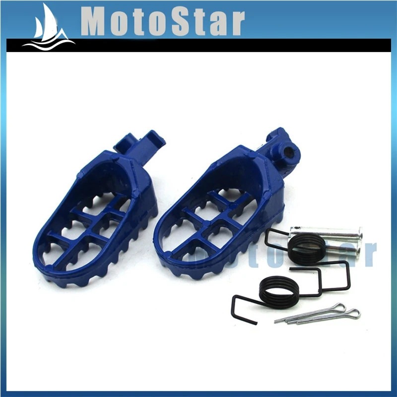 Aluminium Footrest Foot Pegs For Yamaha PW 50 80 PW50 PW80 TW200 Pit Dirt Bike Motorcycle