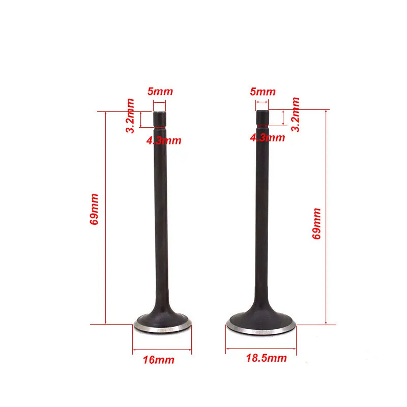 Motorcycle Engine Intake Exhaust Stem Valve Guide Oil Seal for GY6-80 GY6 80 139QMB 139QMA Go Carts