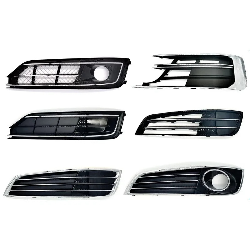 Fog Light Grille W12 Style Front Bumper Lower Grille for Audi A8L S8 2005-2023