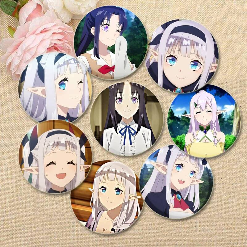 อะนิเมะ Isekai Nonbiri Nouka Pins น่ารักการ์ตูน Badge Handmade Tinplate เข็มกลัด Breastpin สําหรับกร
