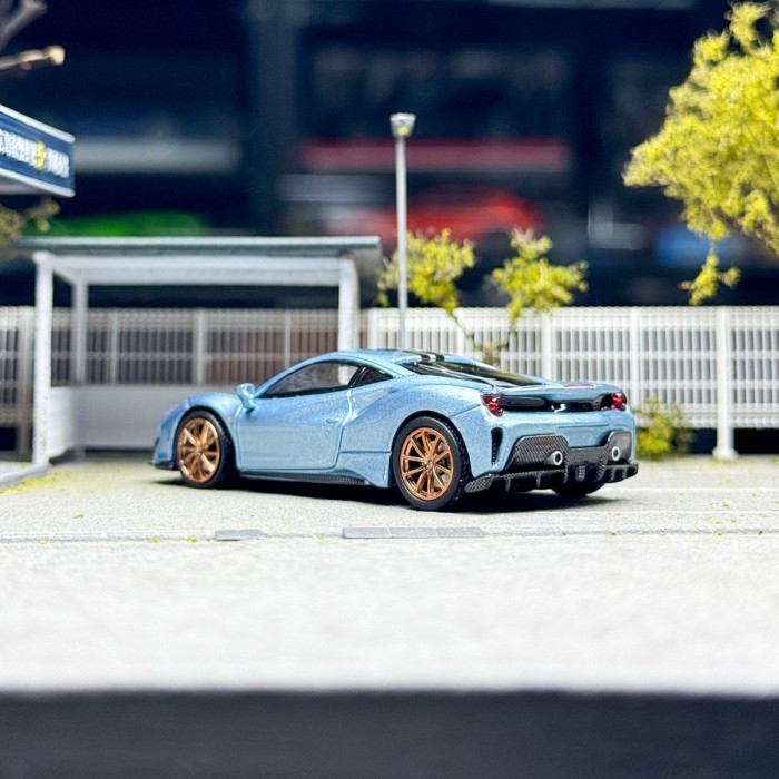 TOC Fumei 1: 64 Pista 488 Pista Supercar โมเดลรถโลหะผสม
