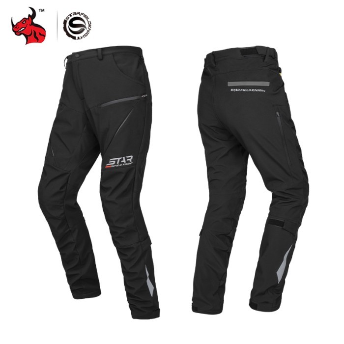 New Winter Motorcycle Pants Thermal Windproof Motocross Pants Moto Biker Cycling Protection Pants W
