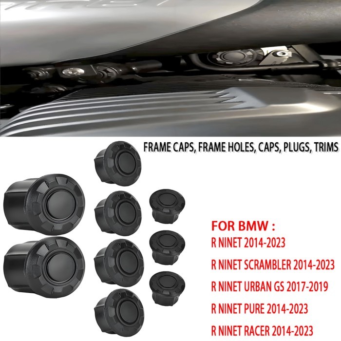 For BMW R NINE T R NINET R9T R 9 T 9T Pure Racer Scrambler 2014-2023 Motorcycle Frame Cap Frame Hol