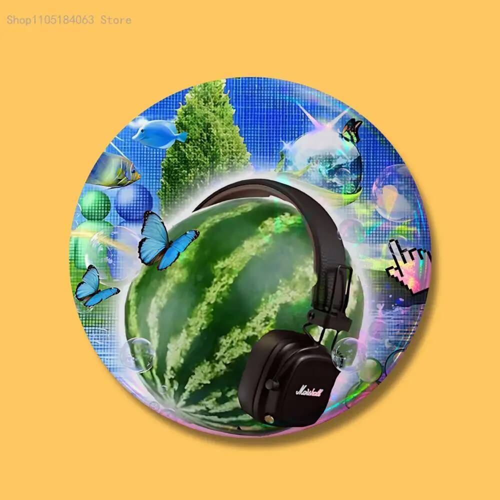 Frutiger Aero Art Badges ปุ่มรอบ Creative Pin เข็มกลัดป้ายกระเป๋าอุปกรณ์ตกแต่งแฟนเก็บเพื่อน - รูปที่ 4