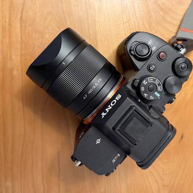 Bayonet โลหะสแควร์เลนส์ฟรีหมวกโลหะสําหรับ Viltrox 40 มม.F2.5 25 มม.F1.7 35 มม.F1.7 56 มม.F1.7