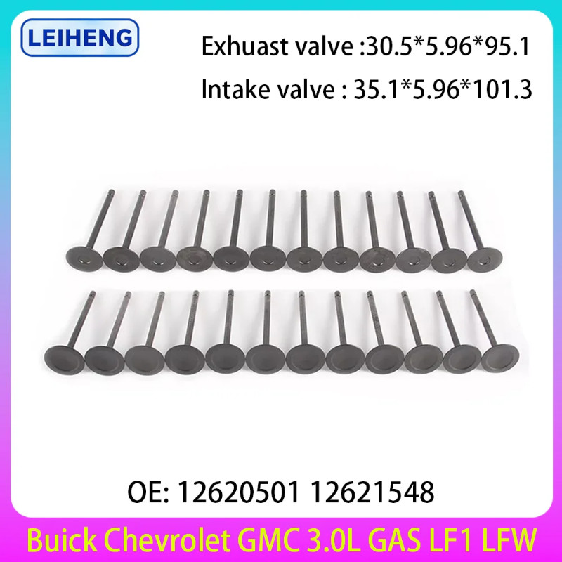 ENGINE Intake & Exhaust Valves Kit Fit For GM 3.0 L T Buick Chevrolet GMC Cadillac Saab 3.0L 3.0T V