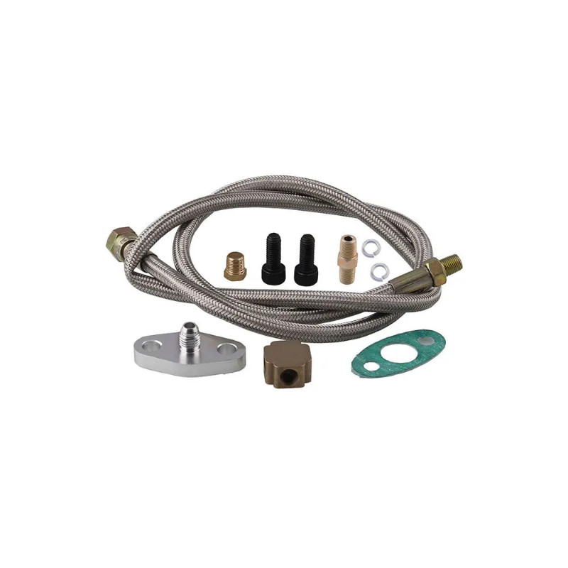 36" TURBO OIL INLET FEED LINE FITTING FOR TURBO TURBOCHARGER KIT T3/T4 T25/T28