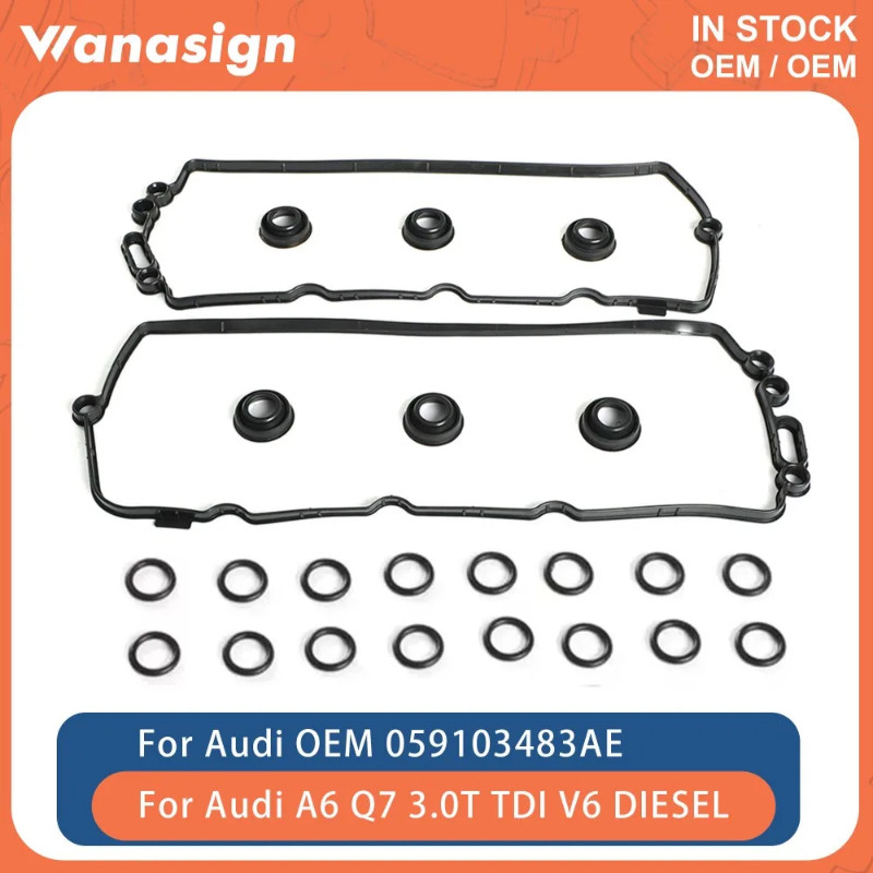 Engine Valve Cover Gasket Set Fit 3.0 L T V6 Diesel For Audi VW A5 Q7 Q8 A4 B9 A6 C7 VW Touareg CRT
