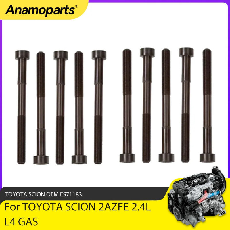 Engine Parts Cylinder Head Bolt Set Fit 2.0 2.4 L For Toyota Camry Highlander RAV4 Solara 1AZFE 2AZ