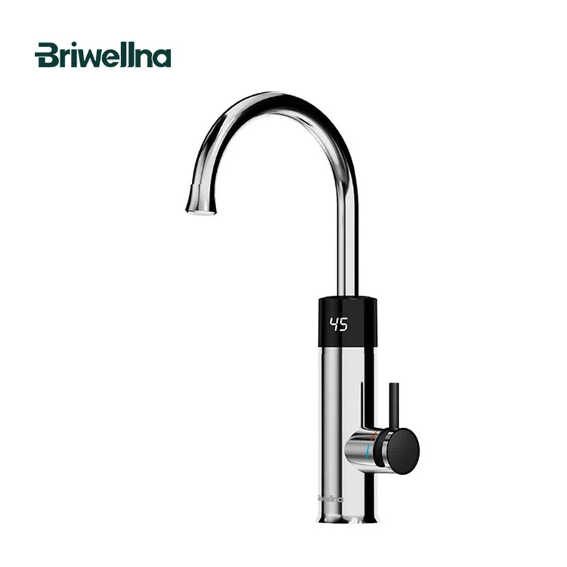 Briwellna Instant Hot Water Faucet 220V Electric Faucet With Universal Nozzle Instant Hot Water Hea