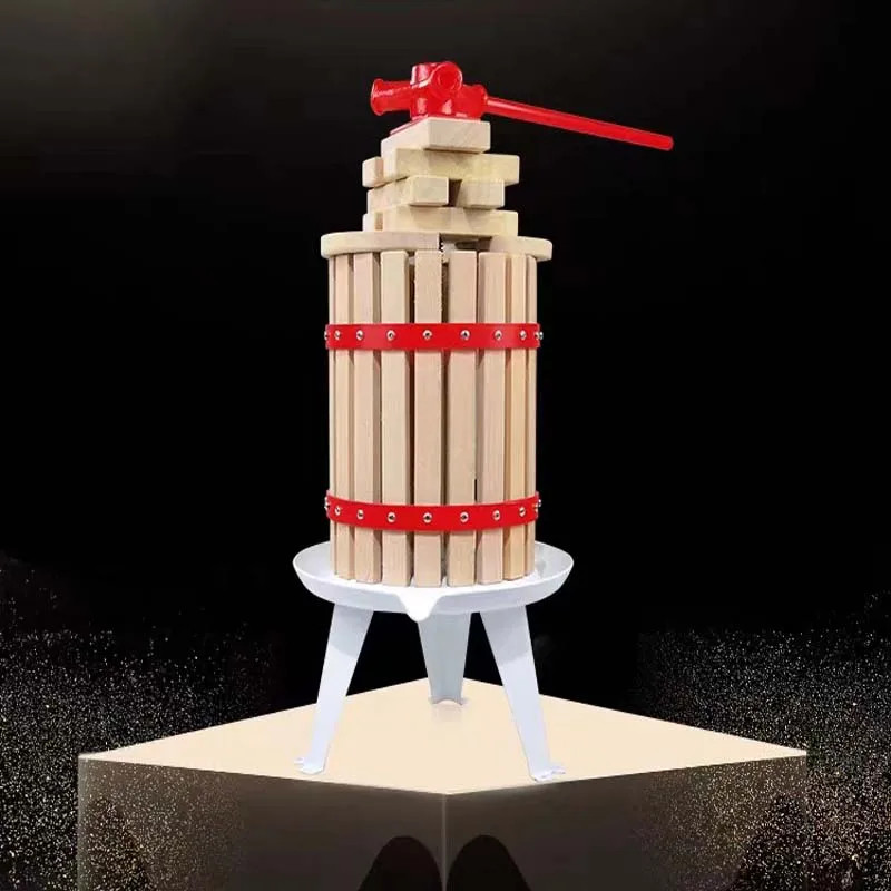 6L Manual Press Juice Machine Grape Wine Maker Juice Residue Separation Home Apple Pressing Juicer