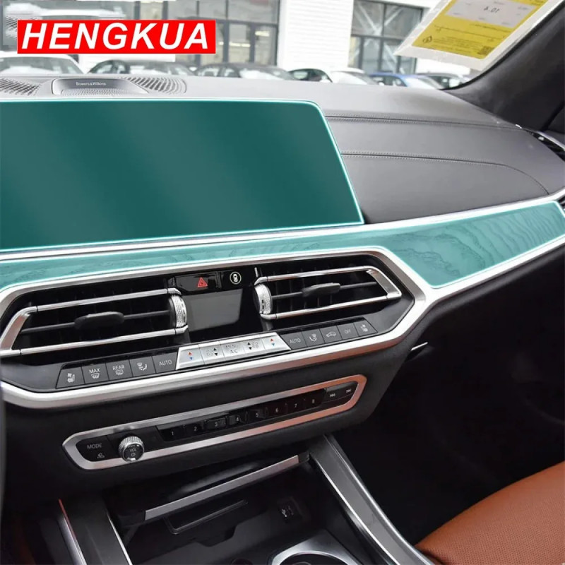 For BMW X7 G07 2019-2024 TPU Car Interior Protective Film Central Console Navigation Display Gear S