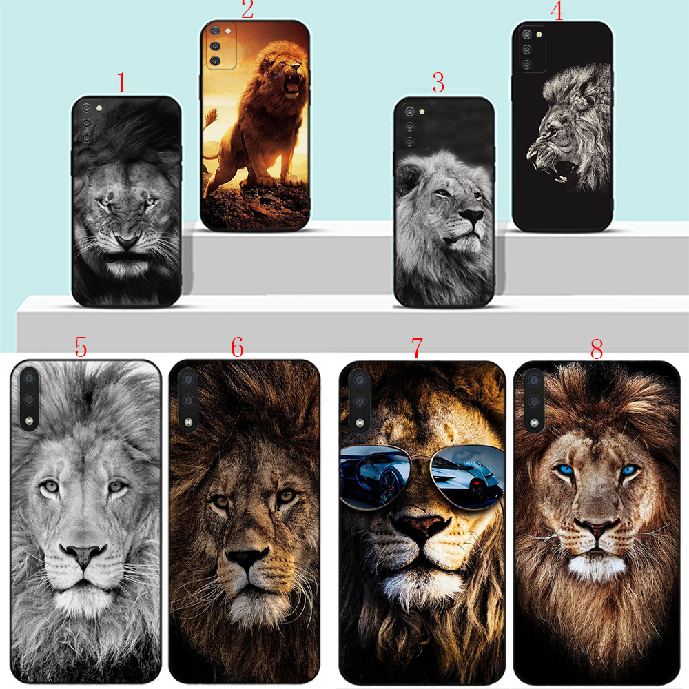 Realme 5 5i 5s Pro 6 6i 6 Pro 7 7i 8Pro C35 C55 Narzo N65 N13 Lion Art Cool Soft เคสโทรศัพท์สีดํา