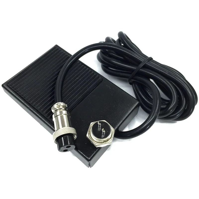 2 Meters 2 Core 3 Core Plug Machine Tool Controller Foot Pedal Switch 220V Iron Shell Foot Switch T