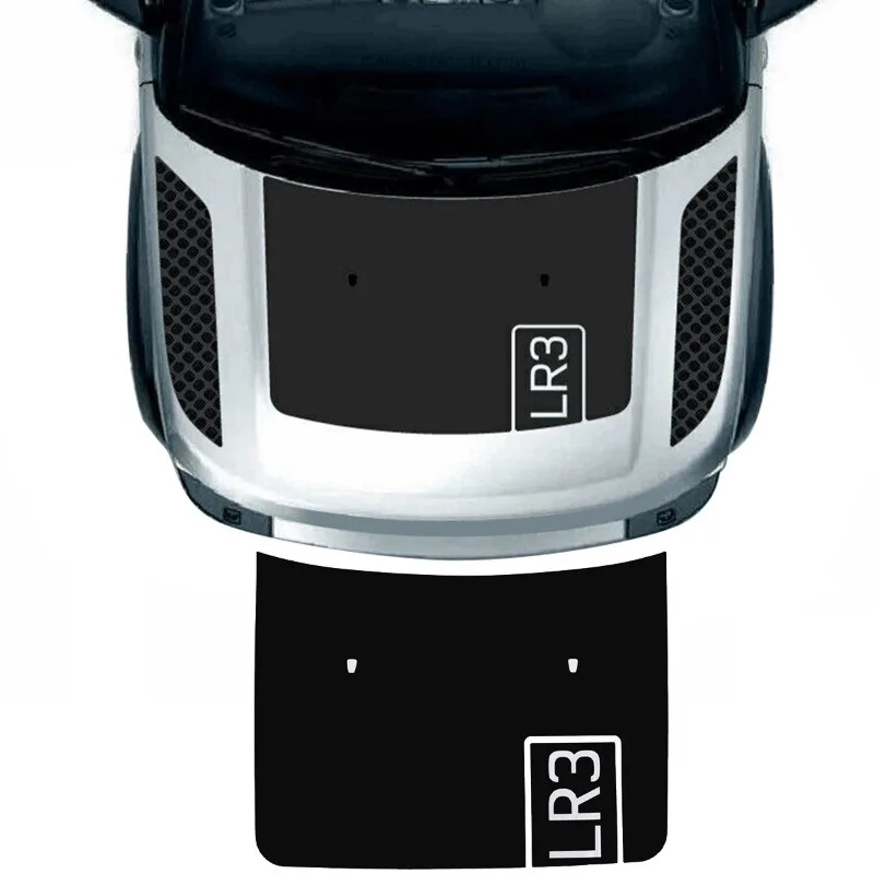 Matte Black Car Engine Hood Decal Vinyl Graphics Stickers For Land Rover Discovery 3 4 2003-2016 Au