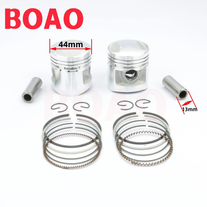 Motorcycle 44mm Piston 13mm Pin Ring Set For CBT125 QJ125 CM125 CBT QJ CM 125 125cc Egine Spare Par