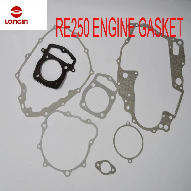 LONCIN RE250 engine gasket cylinder head  LC166FMM LX250 LX166FMM ATV Quad 250cc Chinese Motorcycle