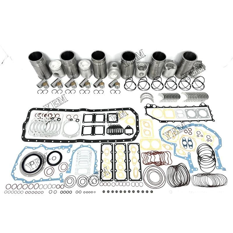 6x High performance 6D22 Overhaul Rebuild Kit With Gasket Set Bearing For Mitsubishi Engine parts