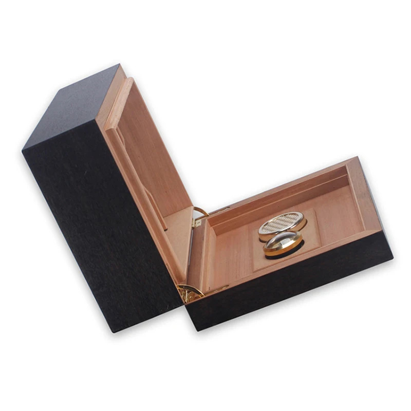 LF-1086FC Matt Cigar Box Spanish Cedar Wood Cigar Humidifier Box Small Classical Atmosphere Cigar H