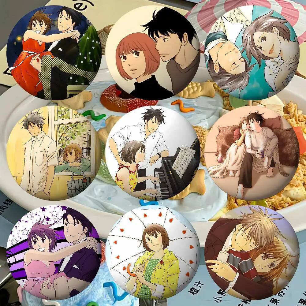 เข็มกลัดโลหะ N-Nodame Cantabile สไตล์ tinplate เหมาะสำหรับตกแต่งหมวกและกระเป๋า
