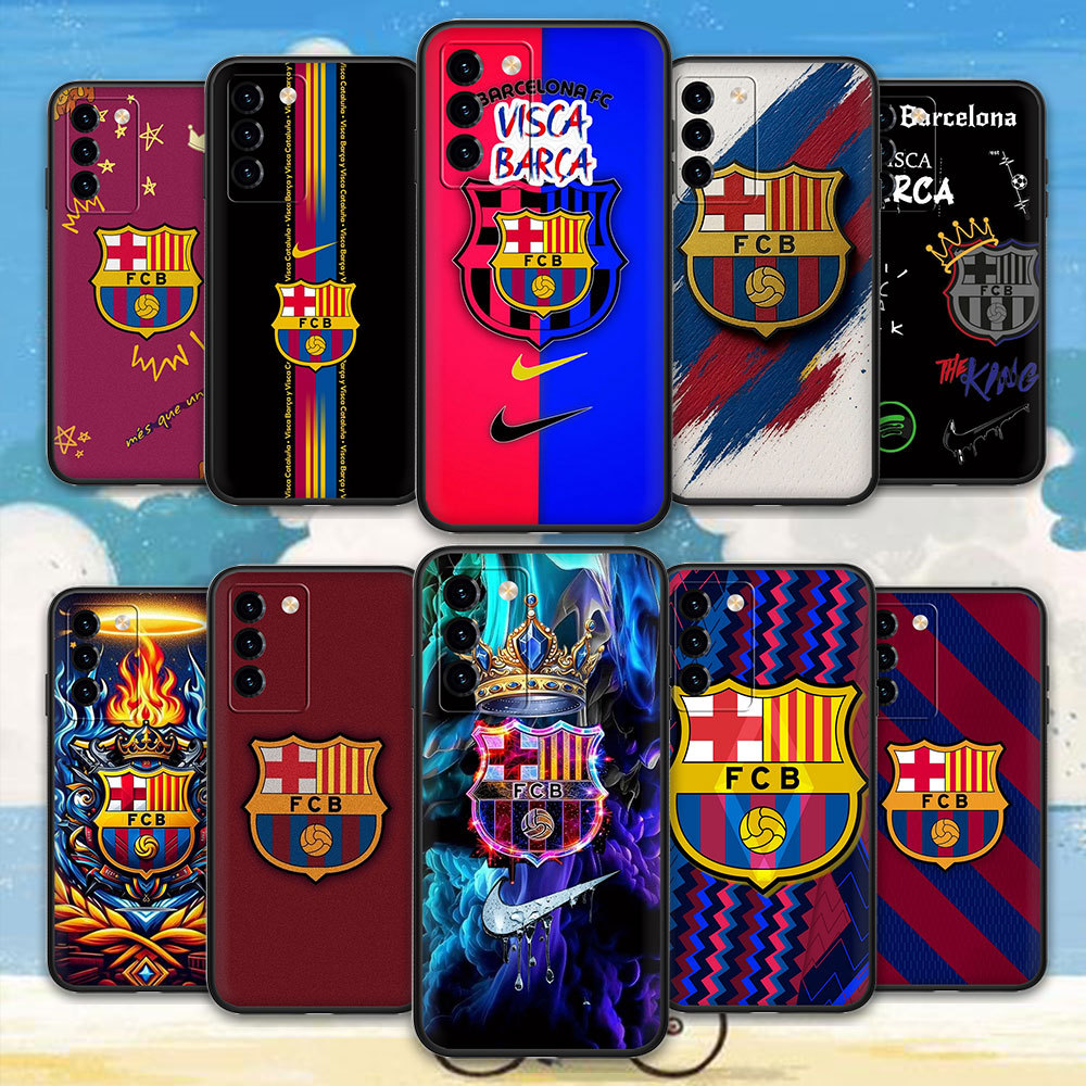 Full Protection TPU Cover Realme 5 5i 5s 6i 5Pro 6 6S 6Pro Q XT X2 K5 3 3Pro E190 FC Barcelona Black