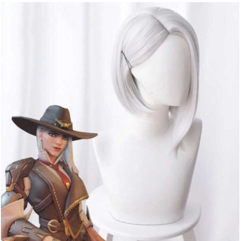 วิกผมคอสเพลย์ Pioneer สีขาวเงิน ทำจากผ้าไหมเส้นใยเคมี สำหรับการแต่งตัวในทุกโอกาส
