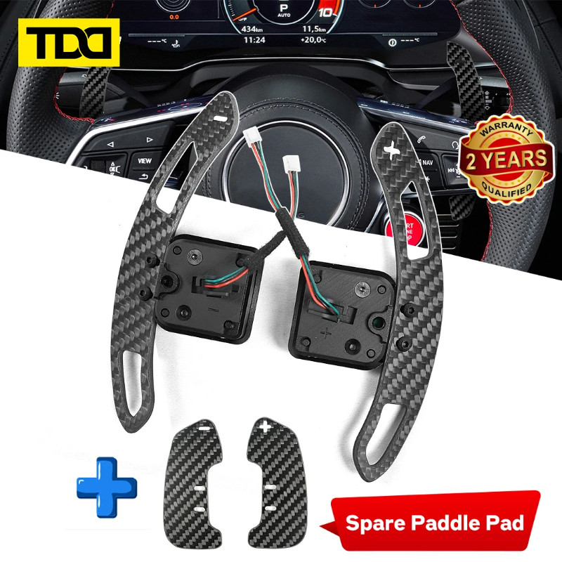 Magnetic Carbon Fiber Paddle Shifters For Audi B9 A1 A3 A5 A8 Q2 Q3 Q4 Q5 Q7 Q8 S1 S2 S3 S4 S5 SQ5