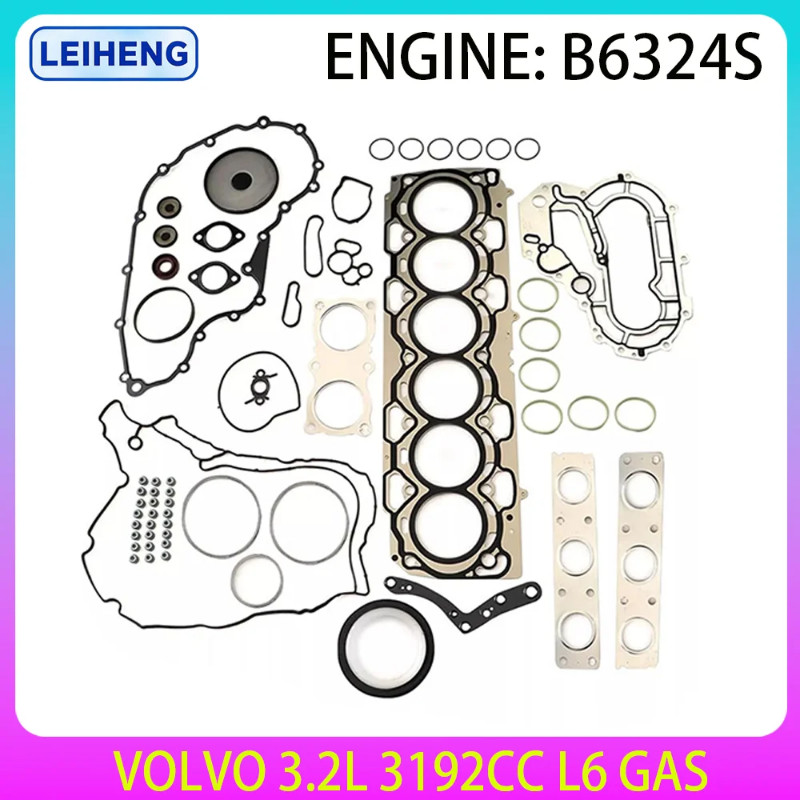 Engine Rebuild Kit Gsket Set For Volvo S80 V70 XC60 XC70 XC90 3.2L 3.2 L T L6 B6324 S 31254555 3125