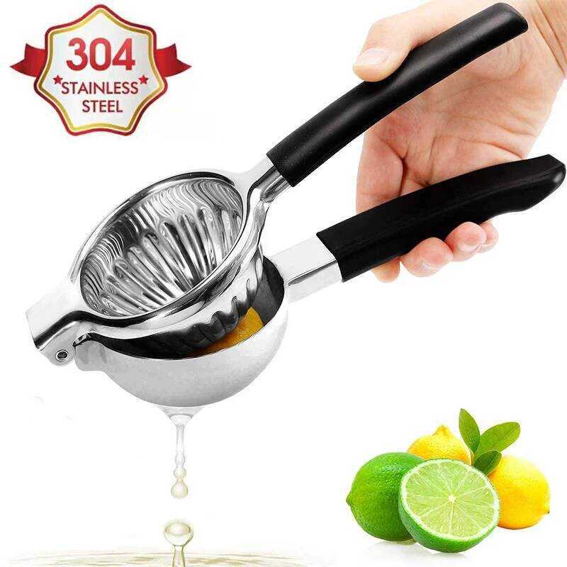 C Manual Stainless Steel Lemon Squeezer Citrus Press Juicer Lime Squeezer Kitchen Bar Tool - Copper