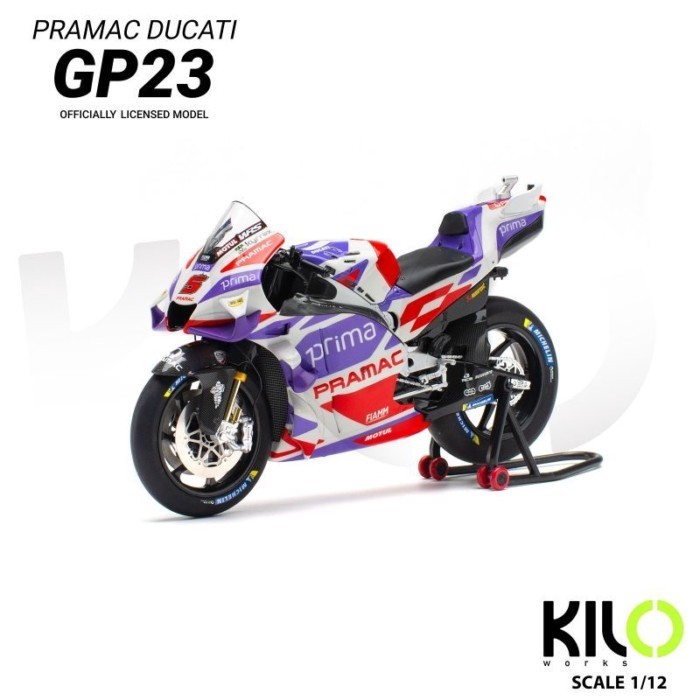KILOworks 1: 12 MOTOGP PRAMAC Ducati Motorcycle Alloy Model 5 #89#GP23