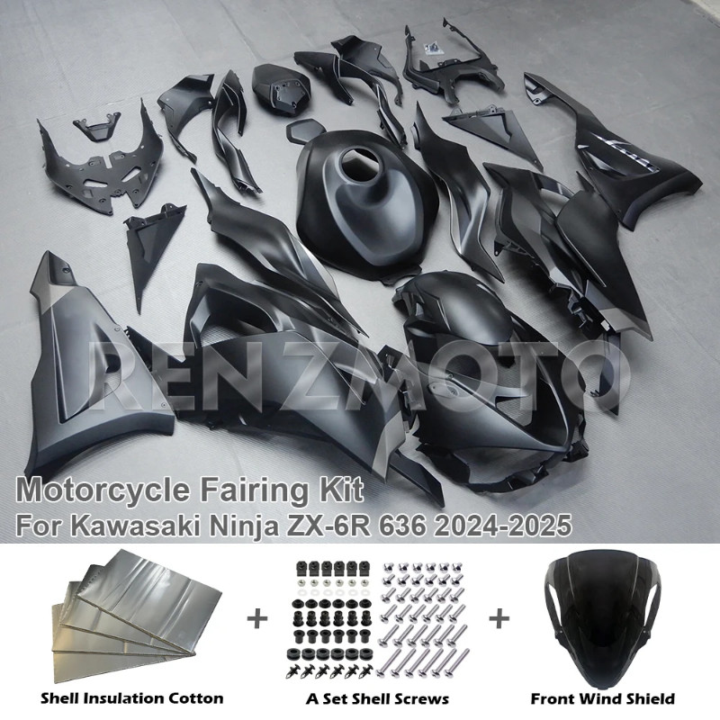 For Kawasaki ZX6R 636 ZX-6R 2024 2025 Motorcycle Plastic Shell Fairing Bodywork Set ZX636 ZX-6R ZX