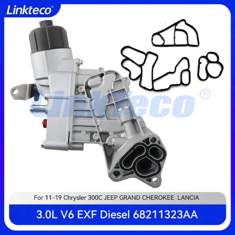 Engine part Oil Cooler Filter Housing Fit 3.0 L T V6 Diesel EXF EXN For 11-19 3.0L Chrysler 300C JE