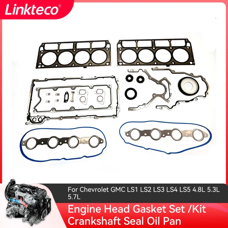 BTR73450 Engine Head Gasket Set /Kit Crankshaft Seal Oil Pan For Chevrolet GMC LS1 LS2 LS3 LS4 LS5