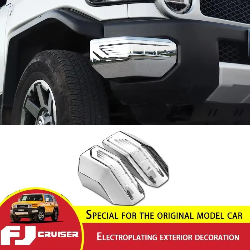 For Toyota FJ Cruiser Front Bumper Corner Protection Frame ABS Chromium Styling FJ Cruiser Electrop