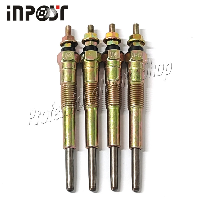 4 Pcs 1KZ Glow Plug 19850-67030 11V for Toyota 1KZ 1KZ-TE Land Cruiser 3.0 LTR 96-12