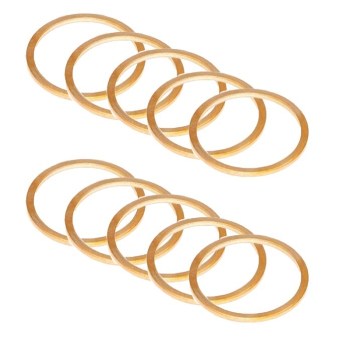42*36*2MM Motor Copper Plated Exhaust Pipe Gasket For Kawasaki ZX750 ZXR750 1993-1995 ZX750 ZX7R 19
