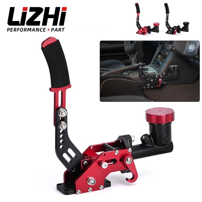 LIZHI Racing Hydraulic Drift Handbrake Gear Lever With Oil Tank Hydro E-Brake Rally 0.75Bar 3/8-24
