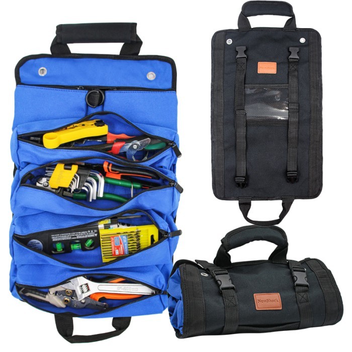 Scroll Tool Storage Bag Convenient Roll Bag, Tool Sorting Tool Detachable Multi Functional Tool Kit