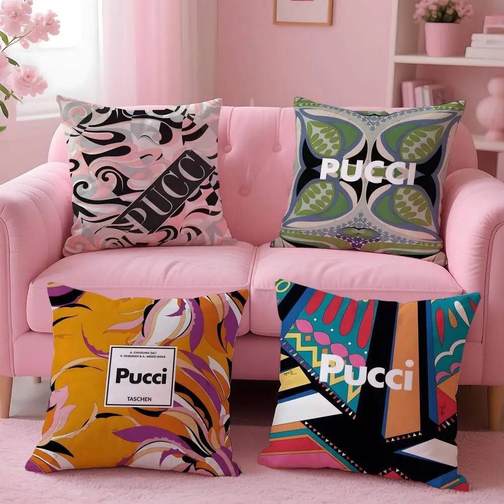 ยี่ห้อ E-EMILIO PUCCI SRLS ปลอกหมอนอิงสบาย Reversible หมอนเหมาะสําหรับโซฟารถห้องนอน & Beyond
