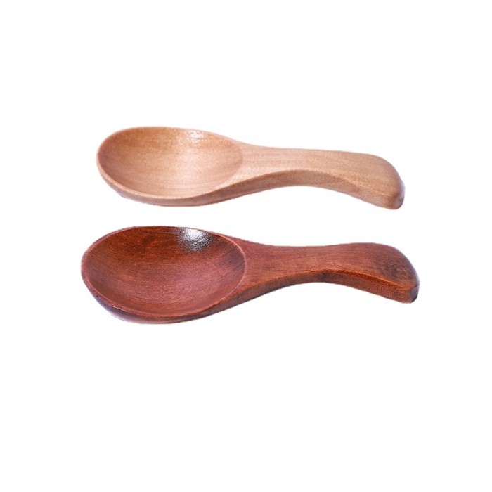 Lotus Wood Wooden Spoon Ice Cream Tea Dessert Solid Wood Spoon Mini Baby Dessert Spoon