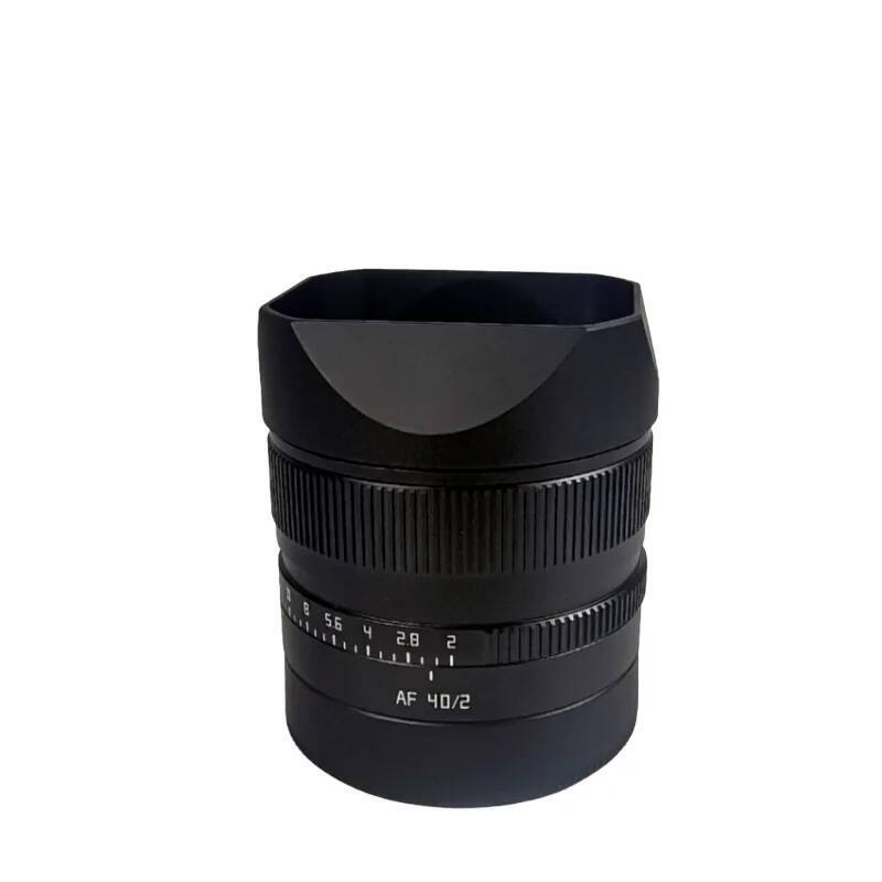 Metal Bayonet Square Lens Hood มาพร้อมหมวกโลหะสําหรับ TTArtisan 40mm F2.0