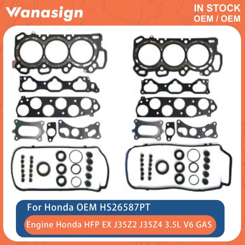 Engine Full gasket Set Fit 3.5 L For Honda Accord Pilot Crosstour HFP EX J35Z2 J35Z4 3.5L 4WD 3471c