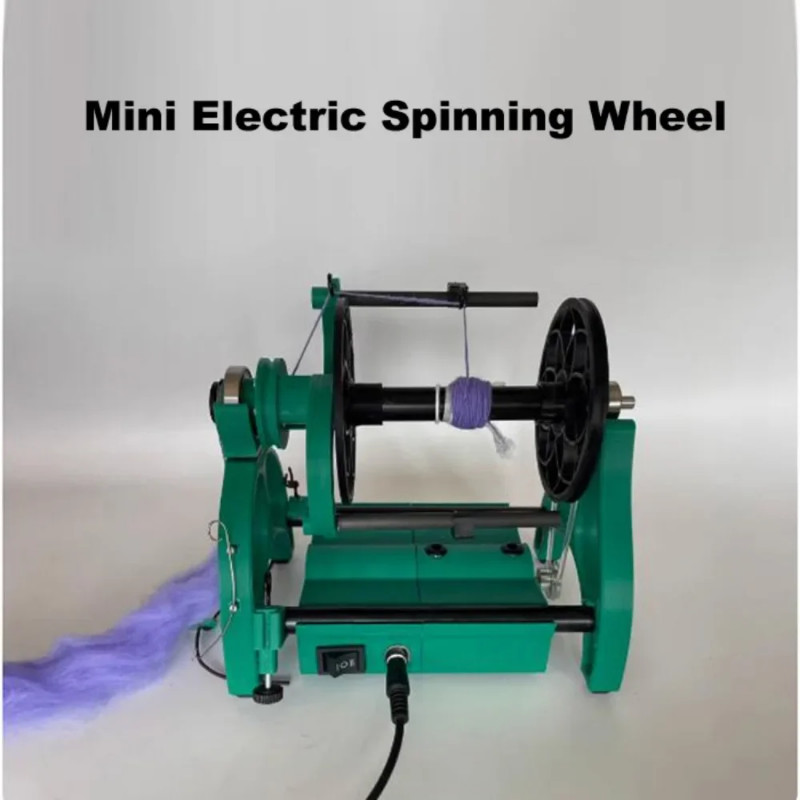 New 12V Electric Household Mini Spinning Wheel Wool Spinning Fibre Spinning Wheels